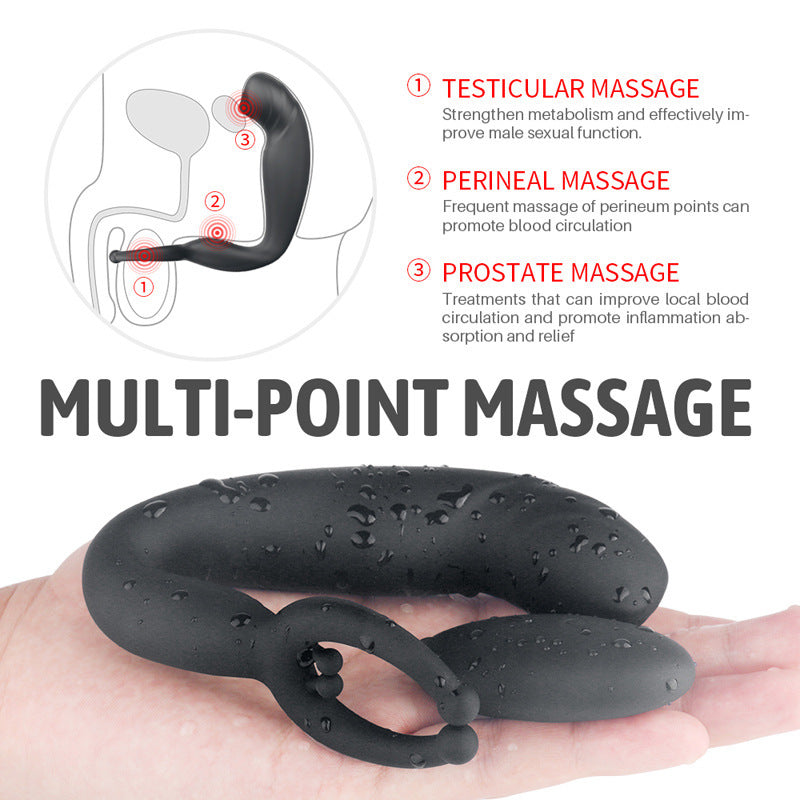 Double sex toy anal oscillator Retractable anus couples how to use