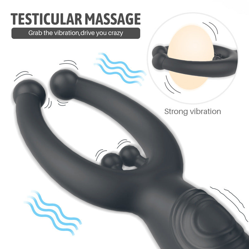 Double sex toy anal oscillator Retractable anus couples how to use