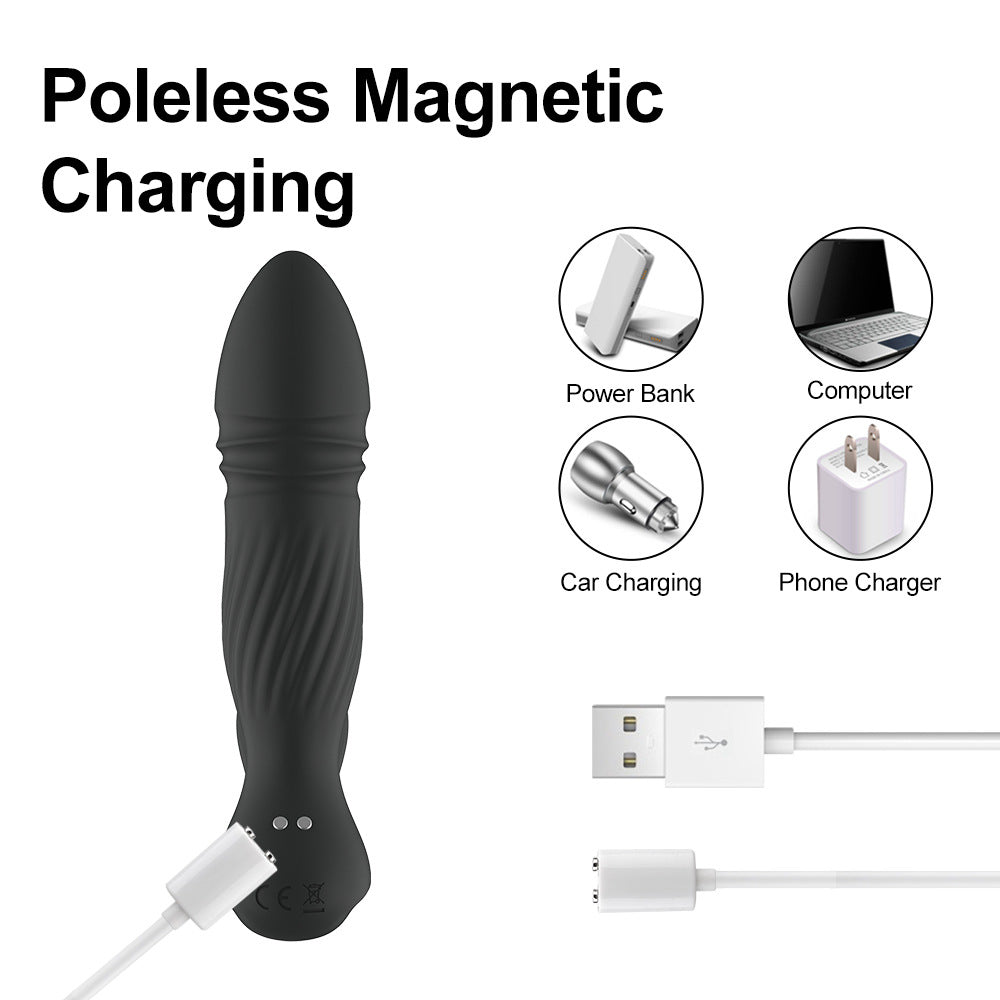Double sex toy anal oscillator Retractable anus couples how to use