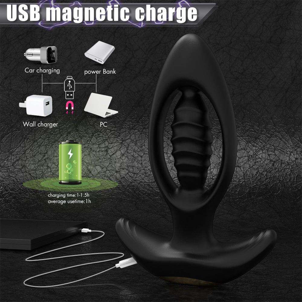 Double sex toy anal oscillator Retractable anus couples how to use