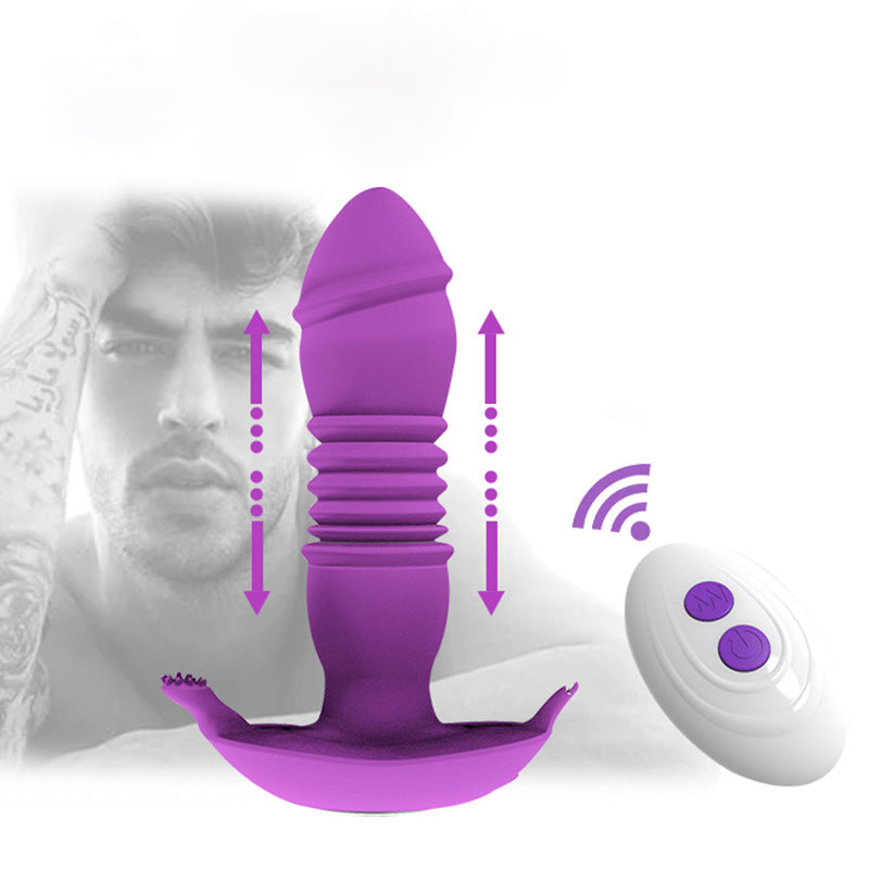 Double sex toy anal oscillator Retractable anus couples how to use