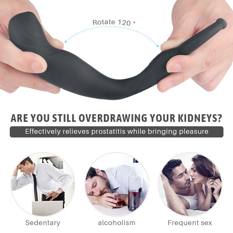 Double sex toy anal oscillator Retractable anus couples how to use