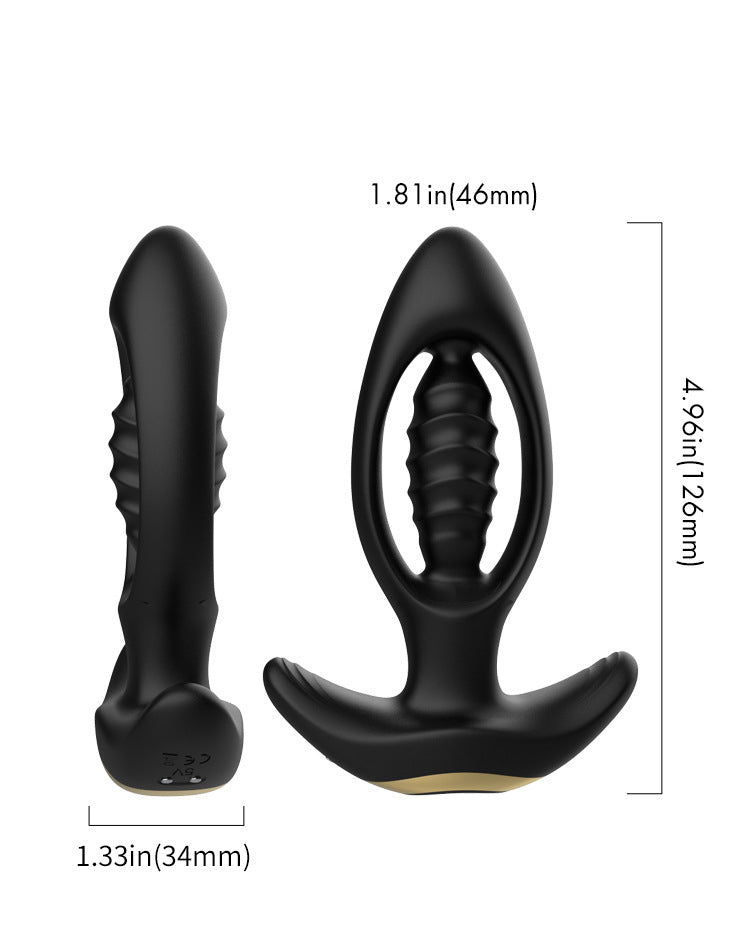 Double sex toy anal oscillator Retractable anus couples how to use