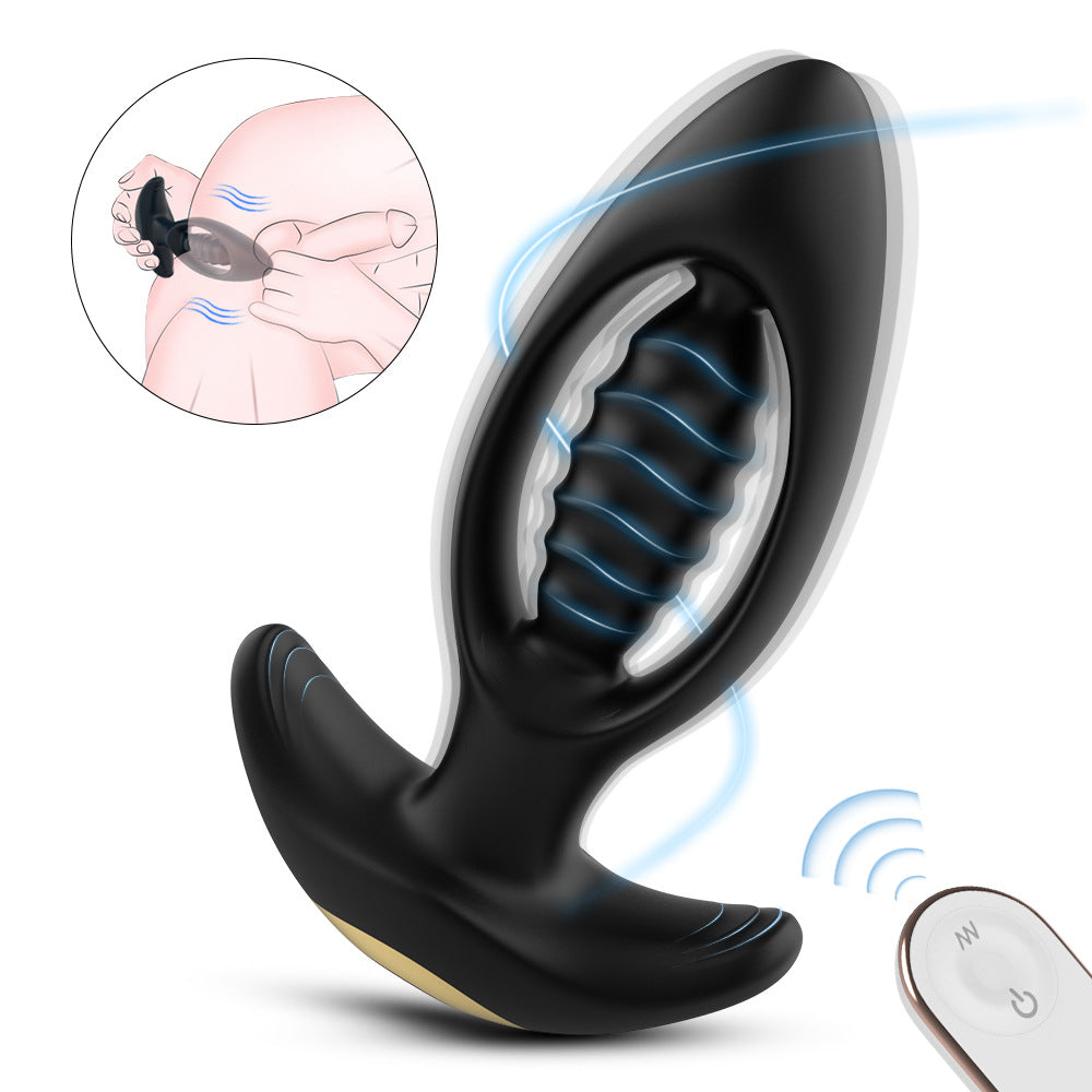 Double sex toy anal oscillator Retractable anus couples how to use