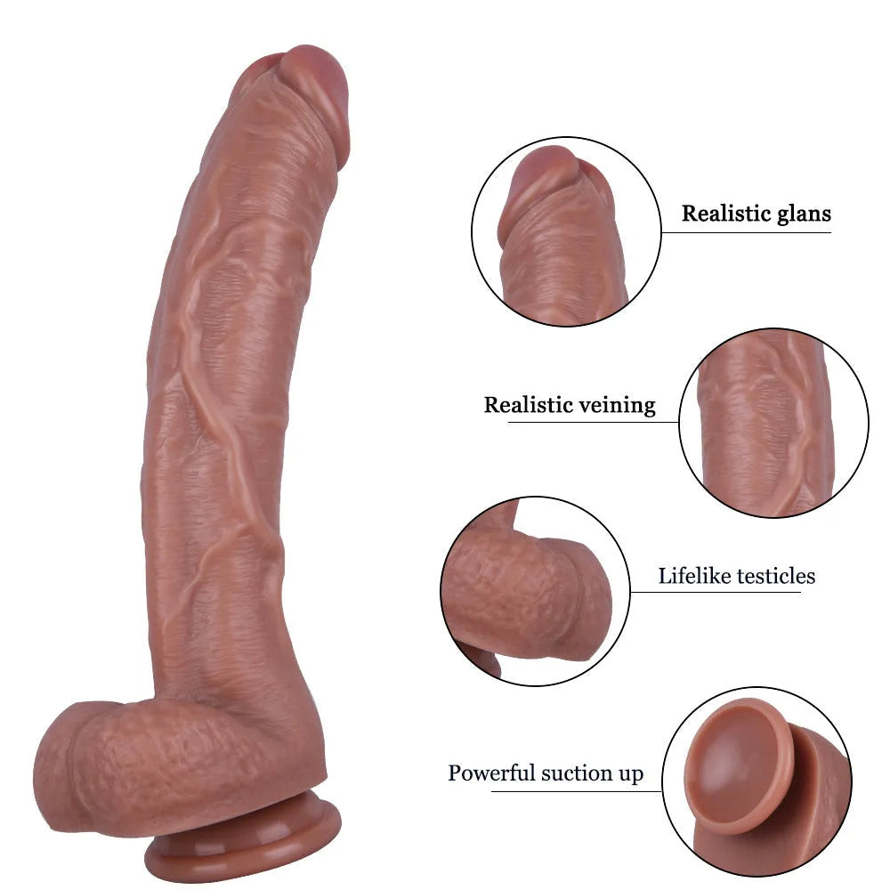 Dildo toy Extra Large Ultra Realistic Silicone for women 10.6 Inches