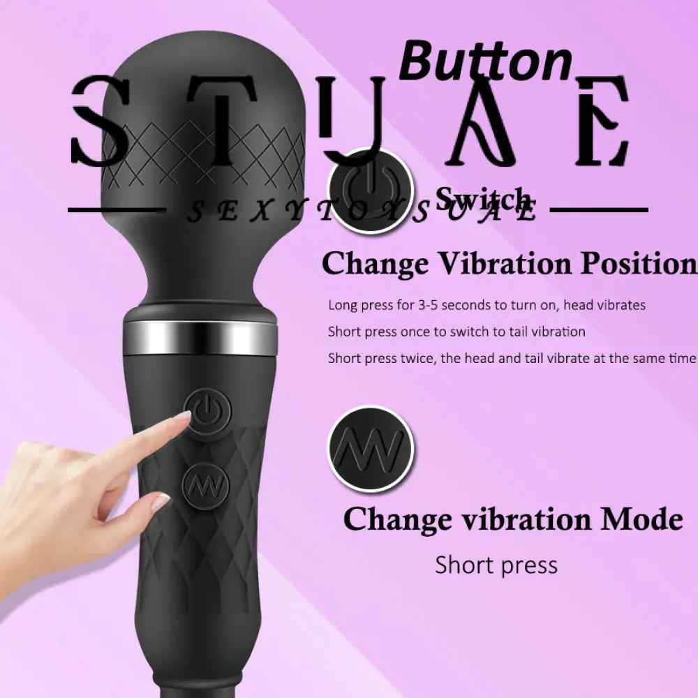 10 Frequency Double Vibrating Masturbation Butt Plug