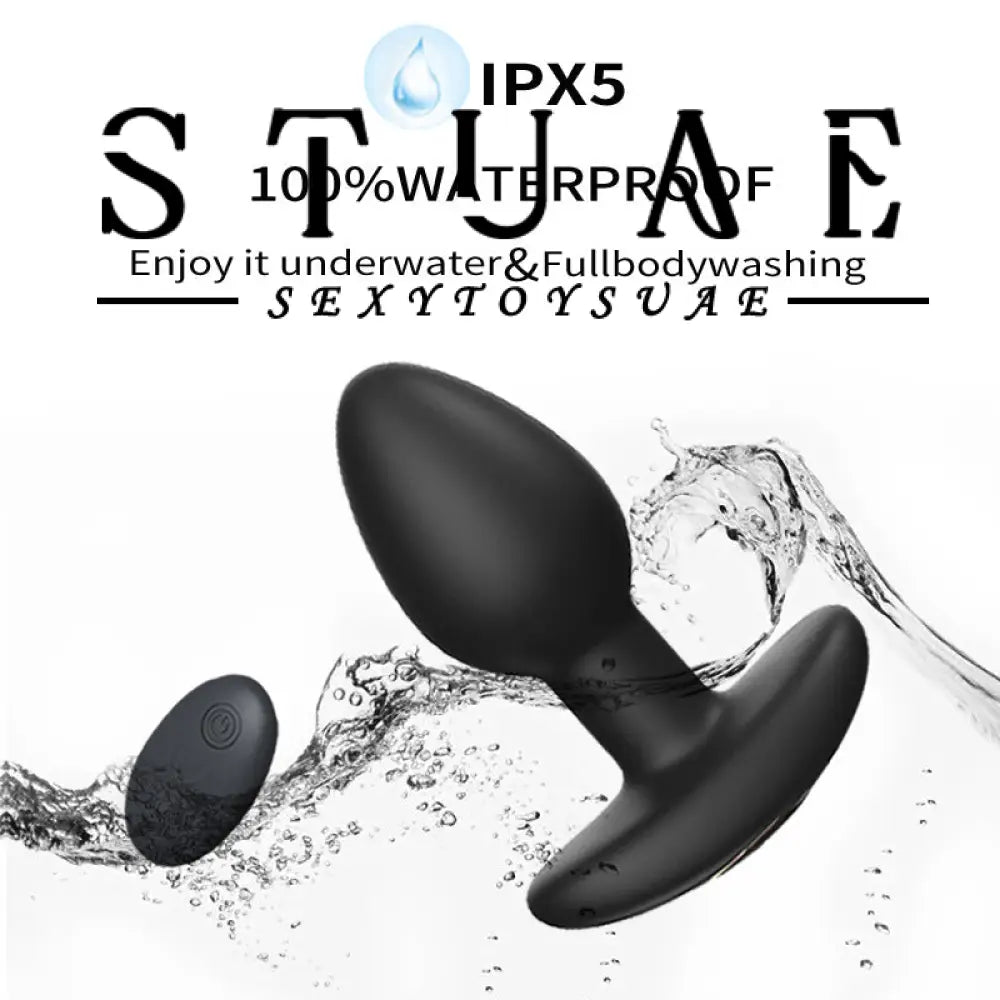 10 Frequency Electric Silicone Massage Remote Control Anal Plug