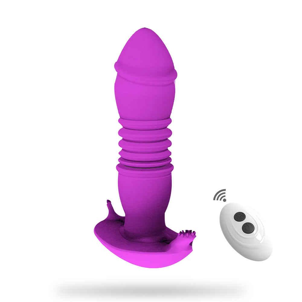 Double sex toy anal oscillator Retractable anus couples how to use