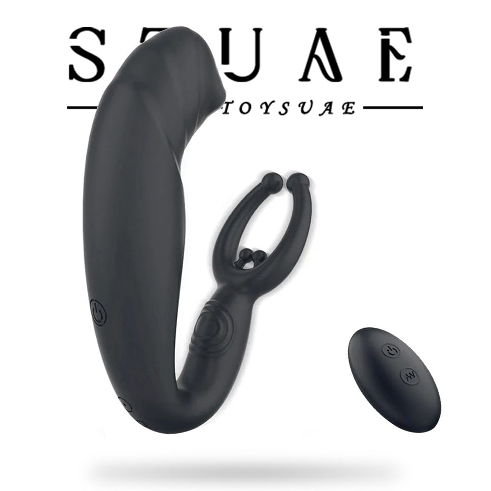Double sex toy anal oscillator Retractable anus couples how to use