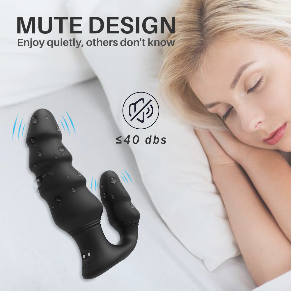 Double sex toy anal oscillator Retractable anus couples how to use