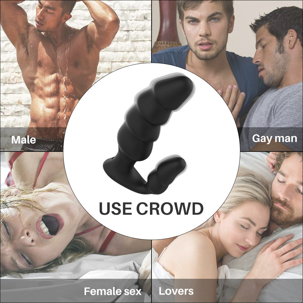 Double sex toy anal oscillator Retractable anus couples how to use
