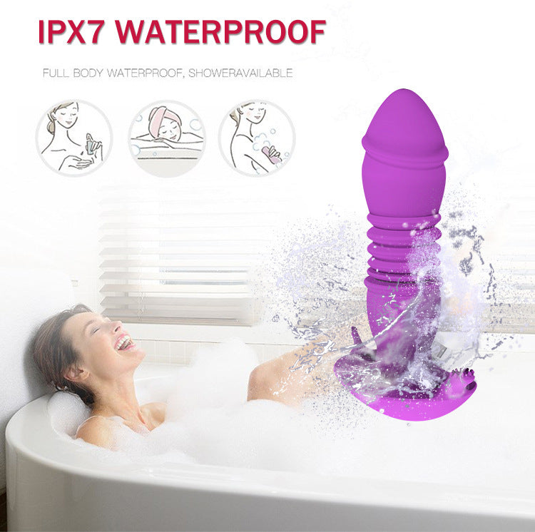Double sex toy anal oscillator Retractable anus couples how to use