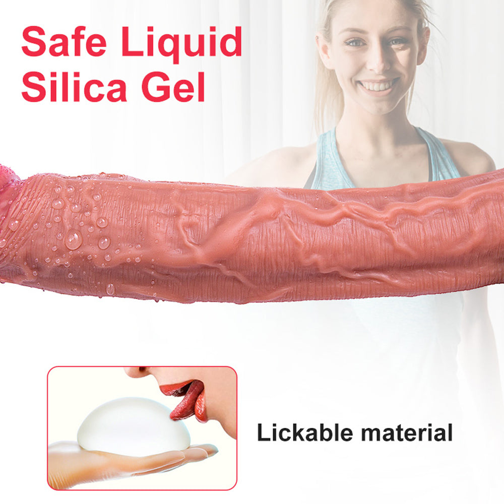 Dildo toy for women Most Realistic Dildo Thrusting Dildo 12.8 Inch