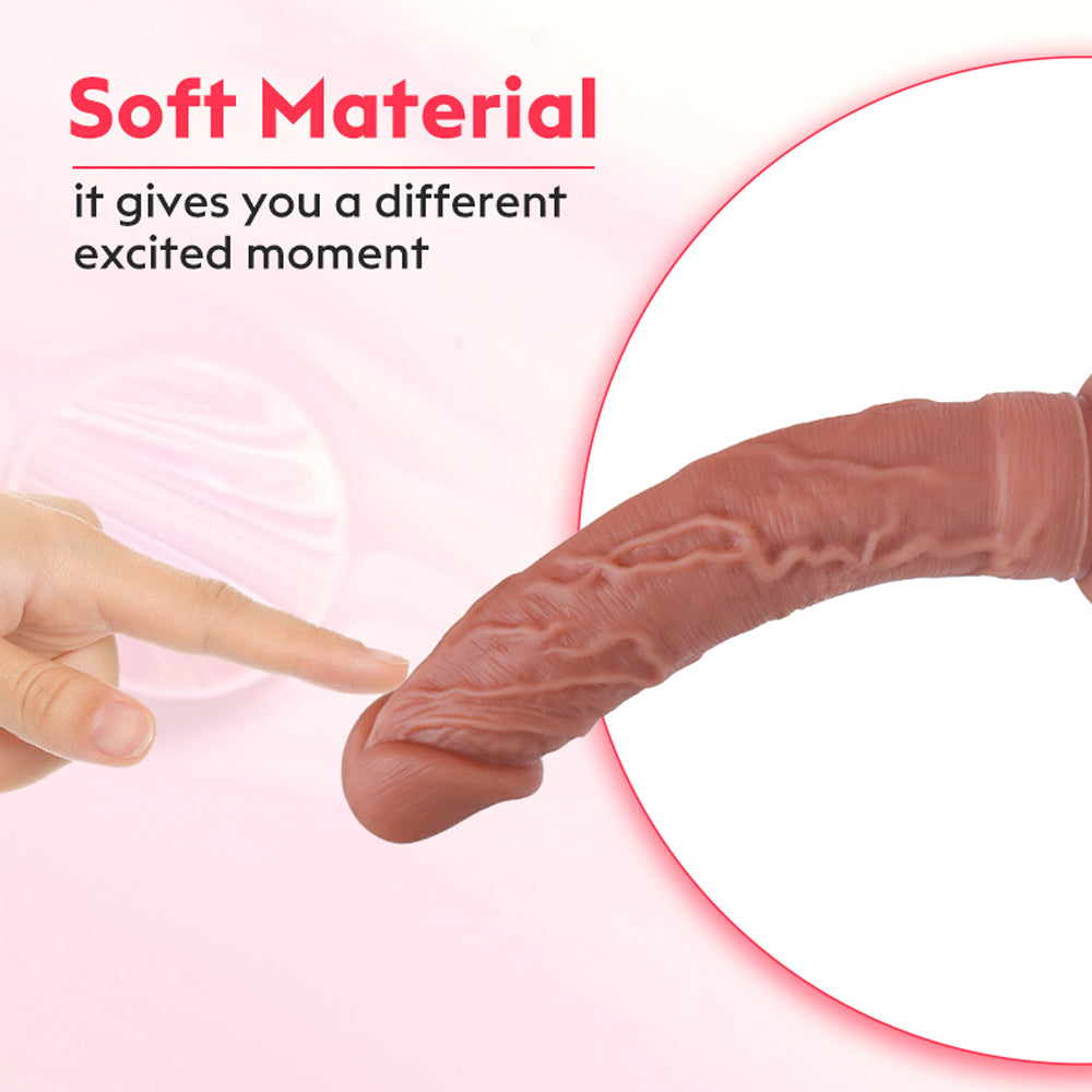 Dildo toy female sex Double Layer Liquid Silicone Allovers Dildo 6.1 Inch