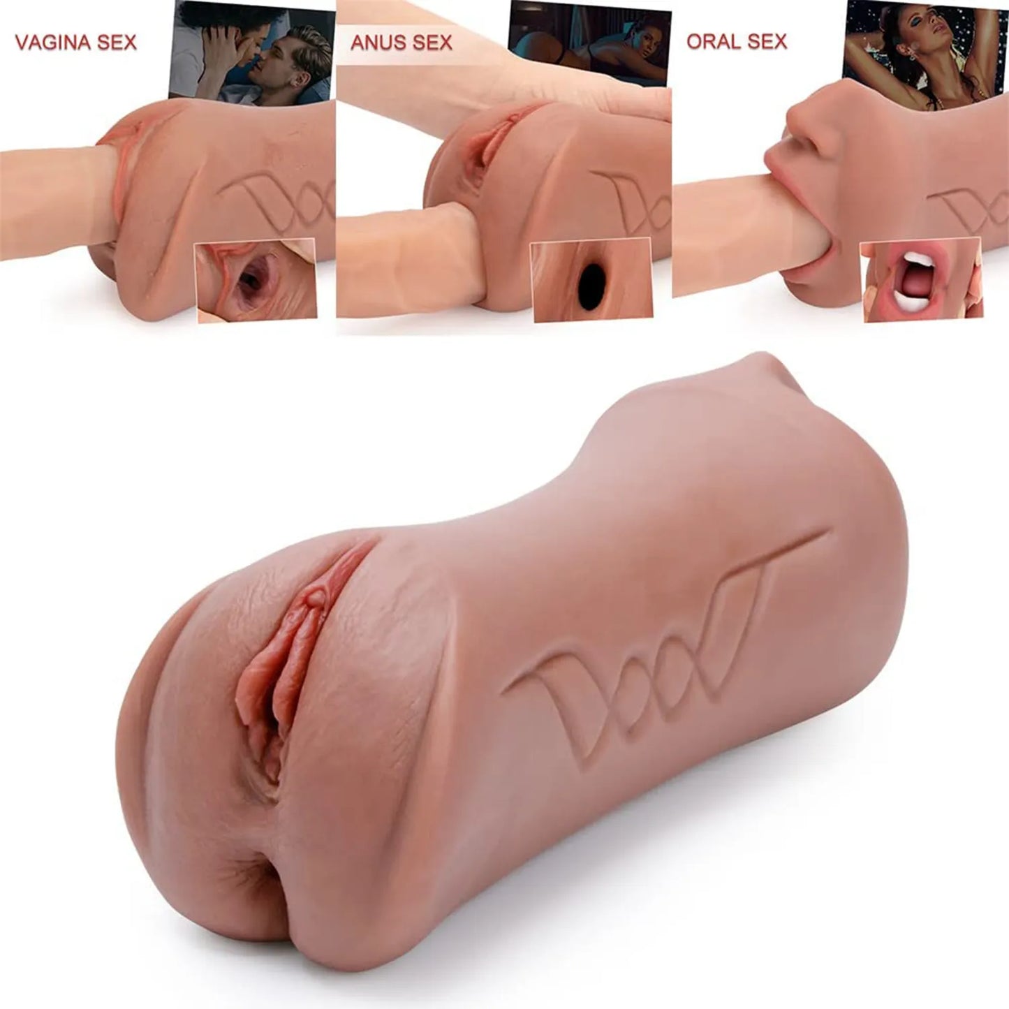 Sex dolls for men realistic textured pussy and anal super realistic 3 in 1