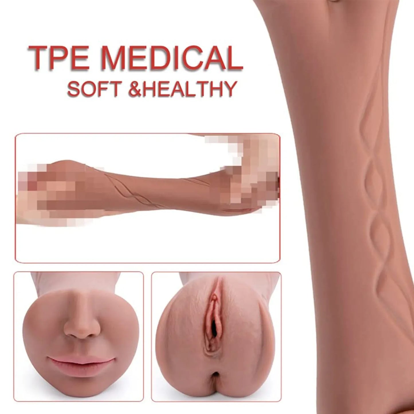 Sex dolls for men realistic textured pussy and anal super realistic 3 in 1