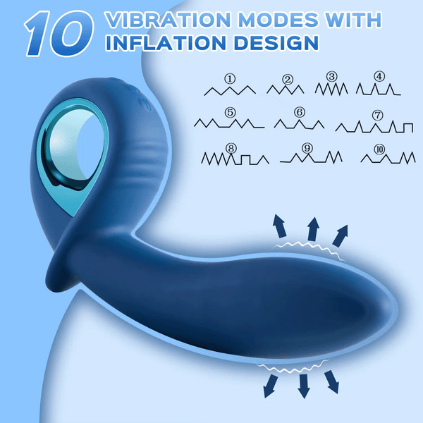 Double sex toy anal oscillator Retractable anus couples how to use