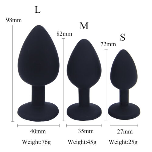 Silicone Jeweled Butt Plug – Premium Sex Toys in UAE