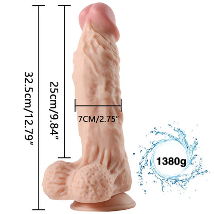 Dildo Big Penis Realistic Silicone giant  fleshlight in uae 12.8 Inches