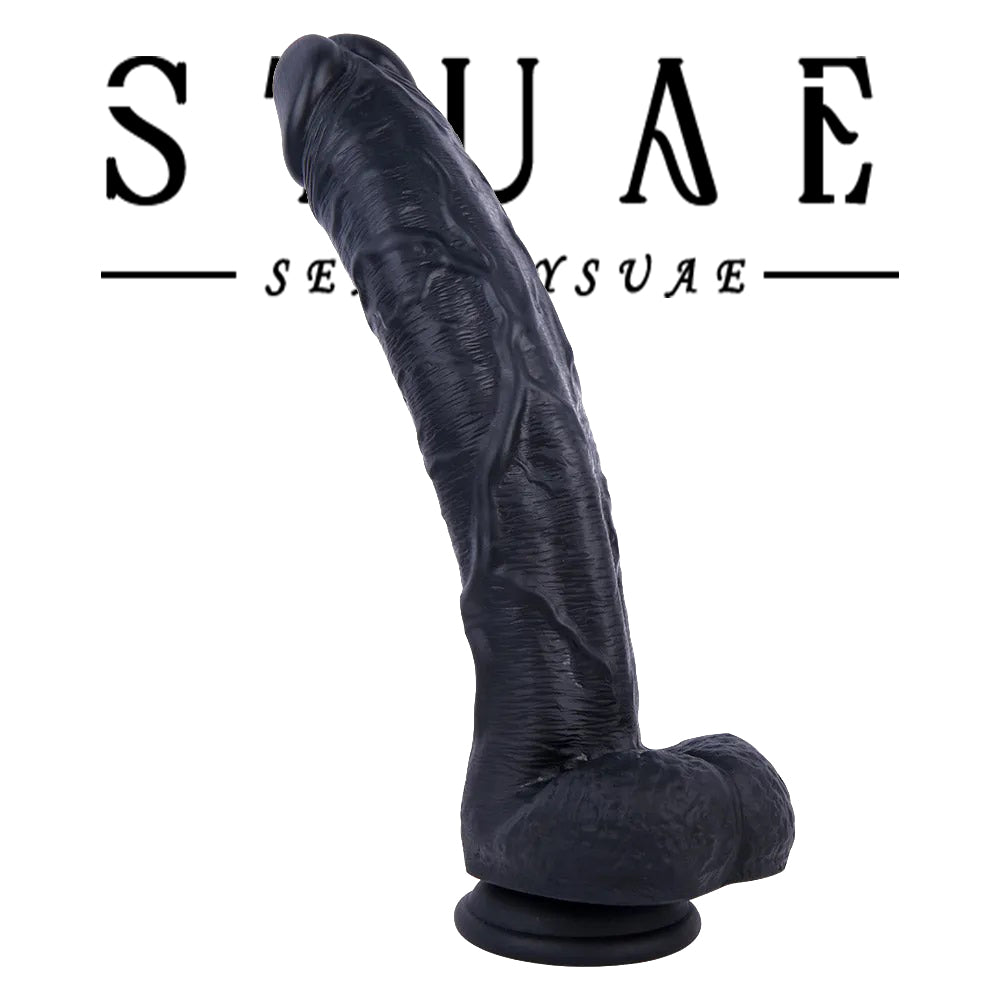 Dildo toy  Extra Large Ultra Realistic Silicone for women black 10.6 Inches