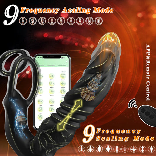 Mobile App Controlled Prostate Thrusting Scaling Anal Plug