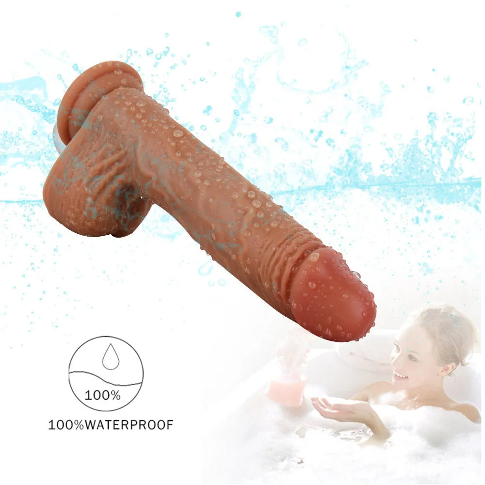 Dildos for Women Most Realistic Silicone Big Penis Vibrator Meat Stick 8.5 Inch