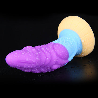 Dildo toy Colorful Mixed Color Alien Dildo - Thick Rainbow