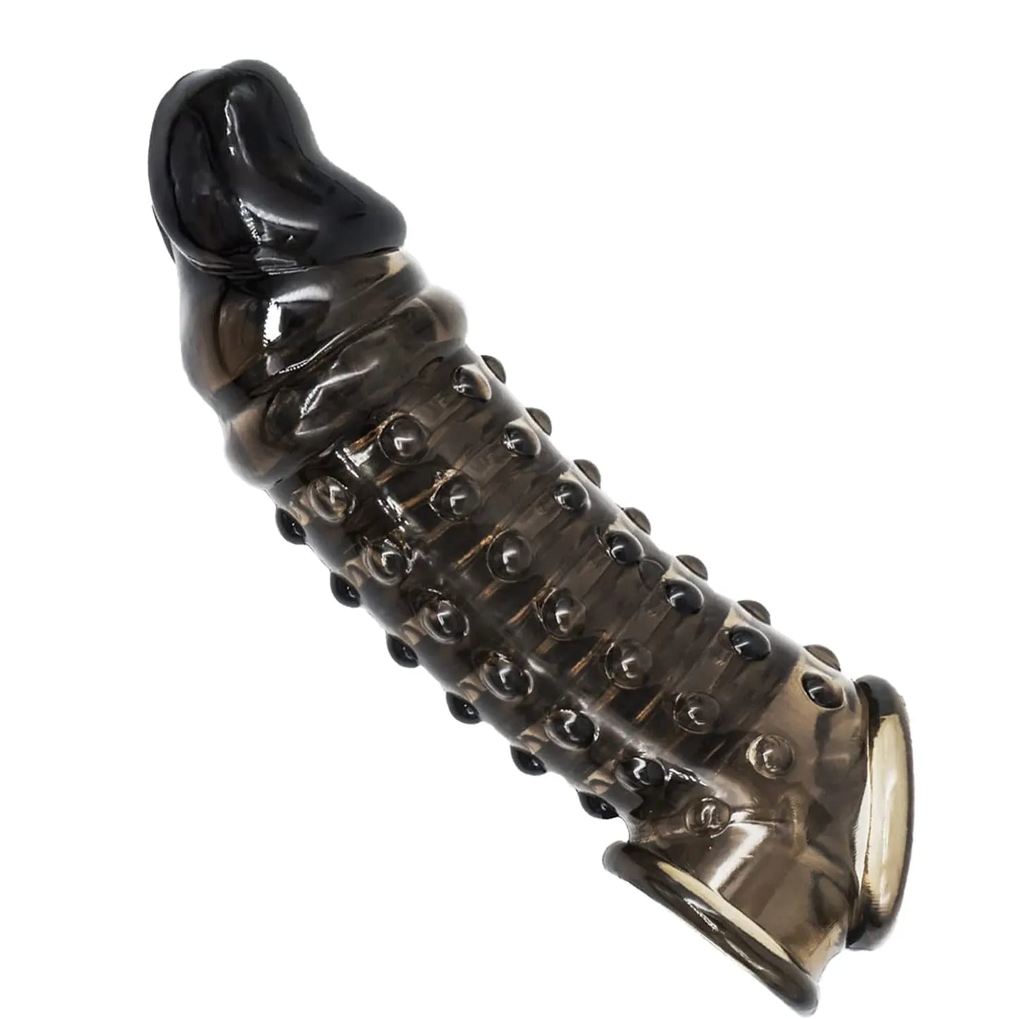 Sex toys for men Ejaculation Black Penis Sleeve Penis Enlarger Ejaculation Delay Dual Support Sleeve