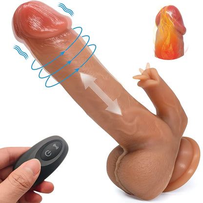 Dildo toy for women vibrating buy online silicone huge meat stick 8.5 Inches