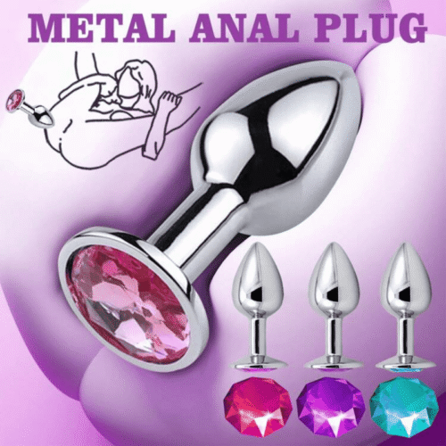 Luxury Jeweled Metal Butt Plug – Premium Sex Toys in UAE