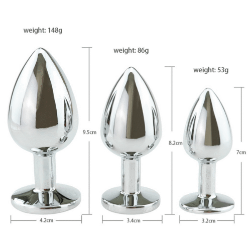 Luxury Jeweled Metal Butt Plug – Premium Sex Toys in UAE