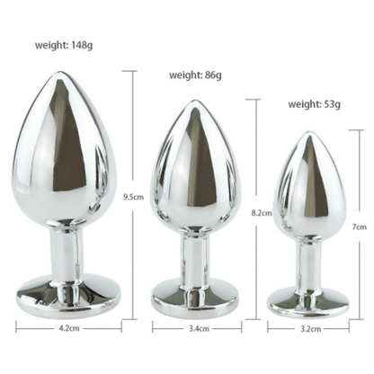 Luxury Jeweled Metal Butt Plug – Premium Sex Toys in UAE