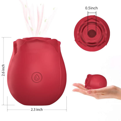 Rose Shape Vagina G Spot Sucking Stimulation Vibrator