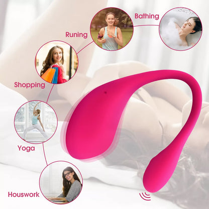 Mobile App Controlled U Shape Little Dolphin Vibrator