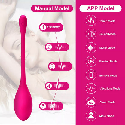Mobile App Controlled U Shape Little Dolphin Vibrator